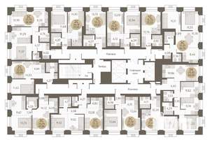 3-к квартира, вторичка, 57м2, 21/31 этаж