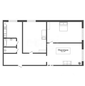 3-к квартира, вторичка, 52м2, 1/5 этаж