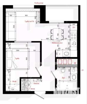 1-к квартира, вторичка, 39м2, 5/25 этаж