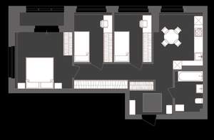 3-к квартира, вторичка, 70м2, 3/17 этаж