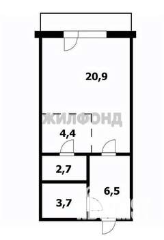 1-к квартира, вторичка, 38м2, 7/10 этаж