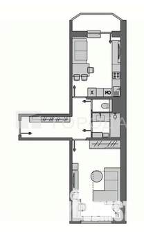 2-к квартира, сданный дом, 49м2, 15/18 этаж
