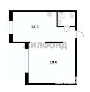 1-к квартира, вторичка, 34м2, 1/10 этаж