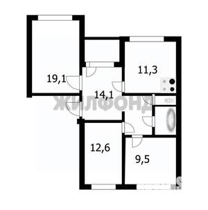 3-к квартира, вторичка, 70м2, 1/10 этаж