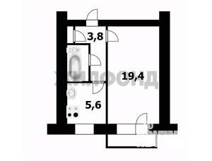 1-к квартира, вторичка, 33м2, 3/9 этаж