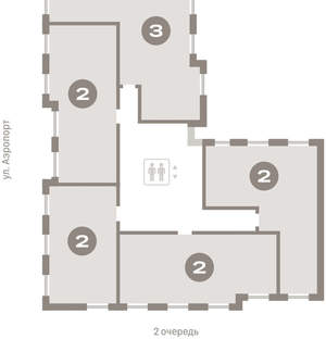 2-к квартира, вторичка, 79м2, 9/15 этаж