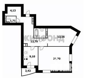 2-к квартира, сданный дом, 67м2, 12/25 этаж
