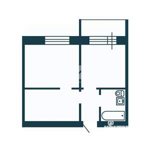 2-к квартира, вторичка, 36м2, 1/10 этаж