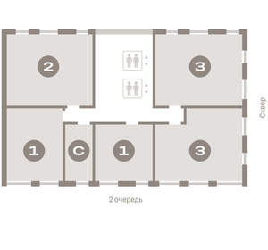 2-к квартира, вторичка, 78м2, 3/15 этаж