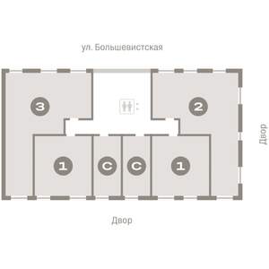 2-к квартира, вторичка, 89м2, 4/8 этаж