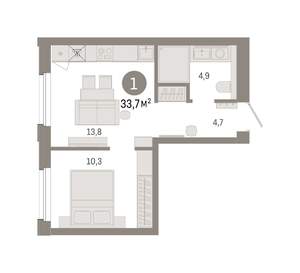 1-к квартира, вторичка, 34м2, 8/9 этаж