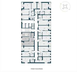 2-к квартира, вторичка, 56м2, 25/25 этаж