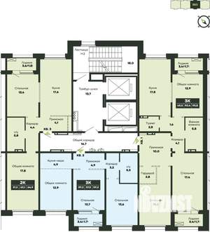 3-к квартира, вторичка, 59м2, 5/14 этаж