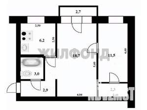 2-к квартира, вторичка, 45м2, 3/5 этаж