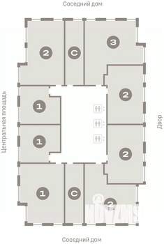 2-к квартира, вторичка, 75м2, 16/23 этаж