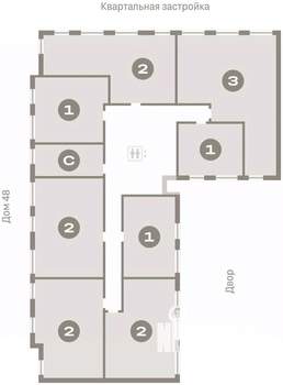 2-к квартира, вторичка, 67м2, 5/9 этаж