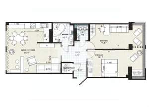 3-к квартира, вторичка, 83м2, 13/15 этаж