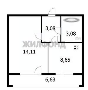1-к квартира, вторичка, 26м2, 9/10 этаж