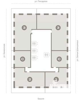 3-к квартира, вторичка, 159м2, 28/30 этаж