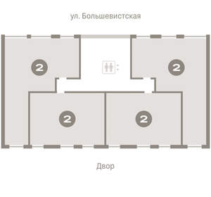 2-к квартира, вторичка, 132м2, 8/17 этаж