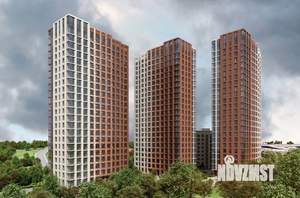 2-к квартира, строящийся дом, 43м2, 15/22 этаж