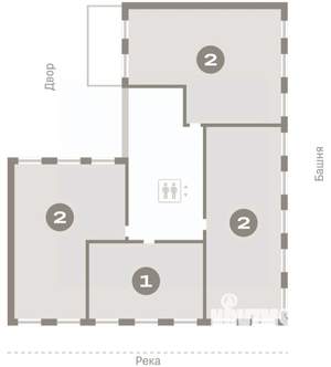 2-к квартира, вторичка, 131м2, 2/8 этаж