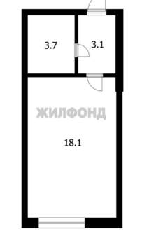 Студия квартира, вторичка, 25м2, 5/6 этаж