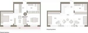 3-к квартира, вторичка, 100м2, 14/14 этаж