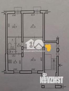 3-к квартира, вторичка, 82м2, 3/3 этаж