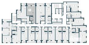 Студия квартира, вторичка, 47м2, 22/25 этаж