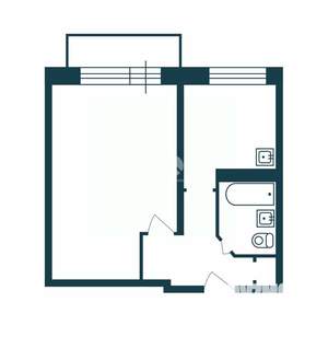 1-к квартира, вторичка, 29м2, 5/5 этаж