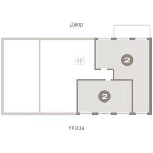 2-к квартира, вторичка, 56м2, 2/9 этаж