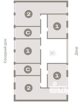 Студия квартира, вторичка, 22м2, 3/6 этаж