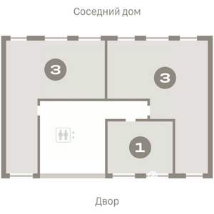 3-к квартира, вторичка, 81м2, 4/9 этаж