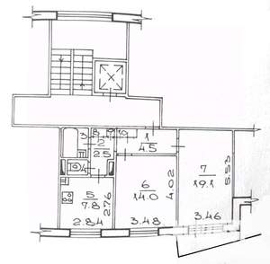 2-к квартира, вторичка, 53м2, 4/5 этаж