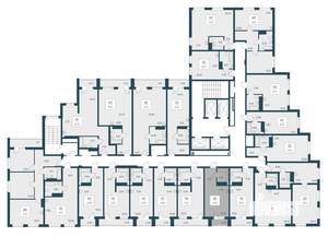 2-к квартира, вторичка, 46м2, 16/25 этаж