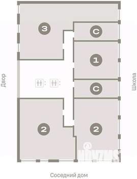 2-к квартира, вторичка, 79м2, 3/23 этаж