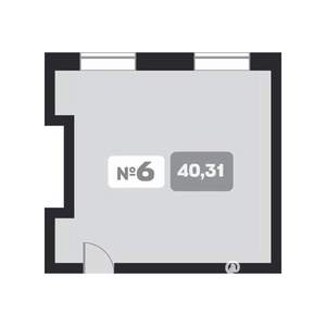 1-к квартира, вторичка, 40м2, 3/22 этаж