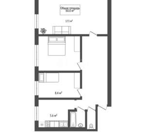 3-к квартира, вторичка, 60м2, 2/5 этаж