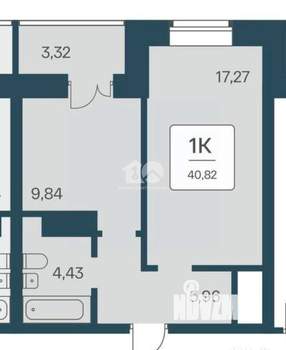 1-к квартира, вторичка, 37м2, 16/25 этаж