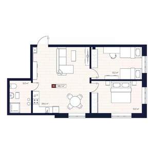 3-к квартира, вторичка, 58м2, 3/12 этаж