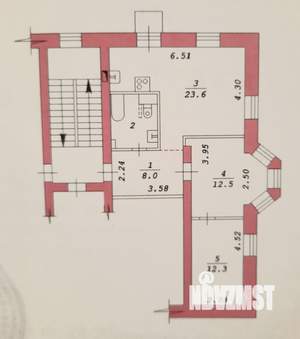3-к квартира, вторичка, 62м2, 2/3 этаж