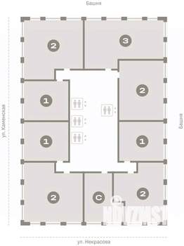 1-к квартира, вторичка, 45м2, 14/30 этаж