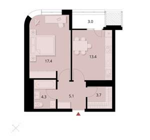 1-к квартира, вторичка, 47м2, 4/24 этаж