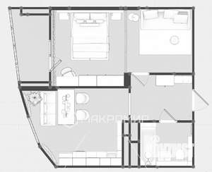 1-к квартира, вторичка, 43м2, 11/27 этаж