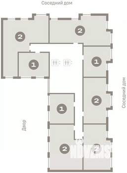 2-к квартира, вторичка, 80м2, 6/12 этаж