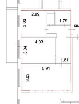 2-к квартира, вторичка, 53м2, 14/17 этаж