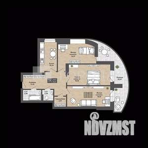 3-к квартира, вторичка, 110м2, 4/25 этаж