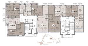 3-к квартира, вторичка, 88м2, 7/25 этаж