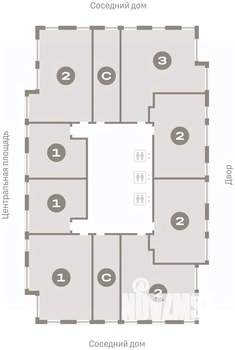 3-к квартира, вторичка, 82м2, 12/23 этаж